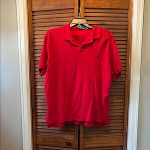 Men’s Polo by Ralph Lauren Red Polo Shirt